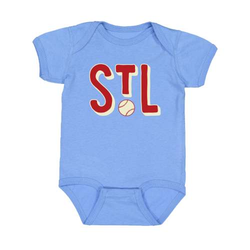STL Baseball Baby Onesie - 6M