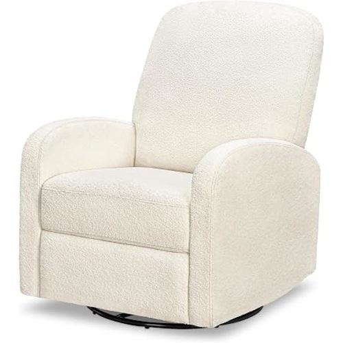 daVinci Calder Swivel Recliner in Cozy Cream Boucle, Greenguard Gold