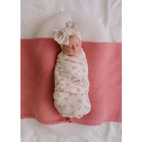 Swaddle Set | Strawberries – Little and Fern