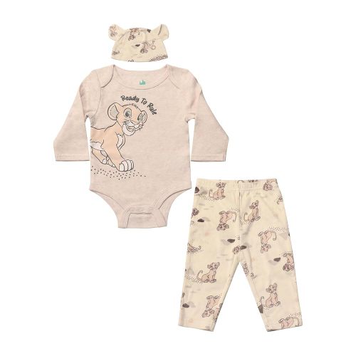 Magic Threadz Disney Clothes Baby Boys Bodysuit, Pants & Hat 3-Piece Outfit – Mickey, Pooh, Stitch, Cars, & Spiderman (0–9M)