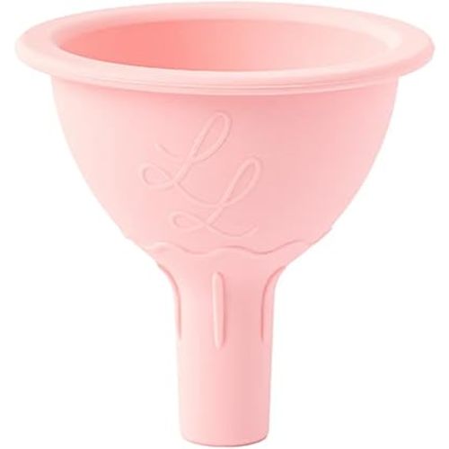 Nontoxic Silicone Funnel - Premium Food Grade - BPA & PFAS Free - Perfect for Baby Food Pouches & Breastmilk Transfer - Easy to Clean and Dishwasher Safe - Pink