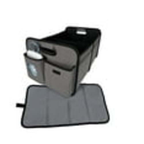 Monbebe Collapsible Trunk Organizer & Changing Station with Wipes Case, Soho, Infant & Toddler, Unisex