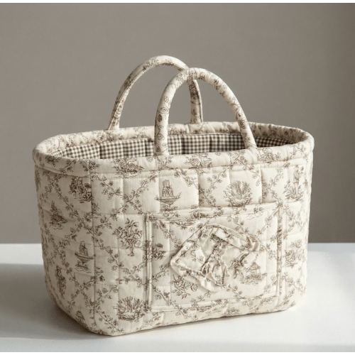 Large Floral Car Basket