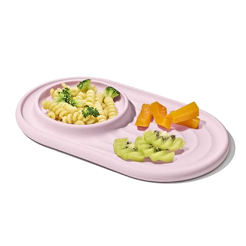 OXO Tot Textured Suction Plate  Blossom