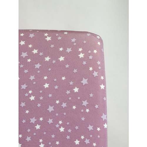 Crib Sheet - Purple Stars