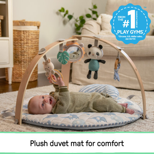 Cozy Spot Reversible Duvet Activity Gym - Elephant March
