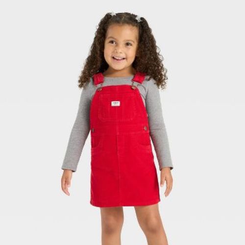 OshKosh B'gosh Toddler Girls' Plaid Skirtall Set - Red