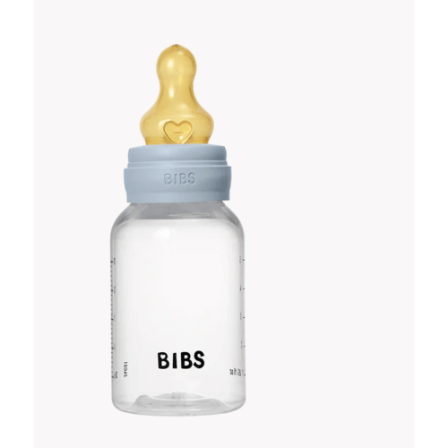 BIBS Baby Bottle 5oz - Baby Blue, Natural Latex & Easy Feeding – Bibsworld store US