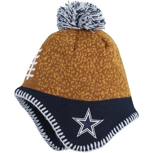 Infant NFL Football Head Knit Hat with Pom