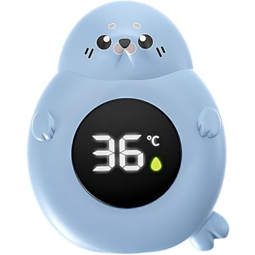 Thermomètre de bain de sécurité pour bébé - Numérique précis - 3 couleurs - Forme de joint flottant - Jouets flottants pour piscine