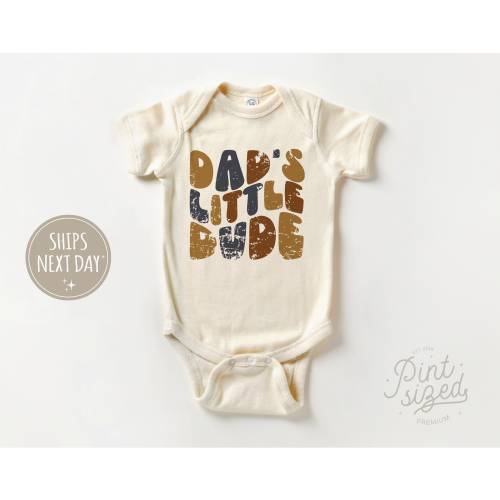 Dad's Little Dude Baby Onesie