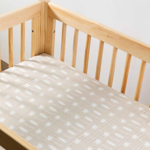 Babyletto Midi Crib Sheet in Muslin Cotton (Beach Bum)