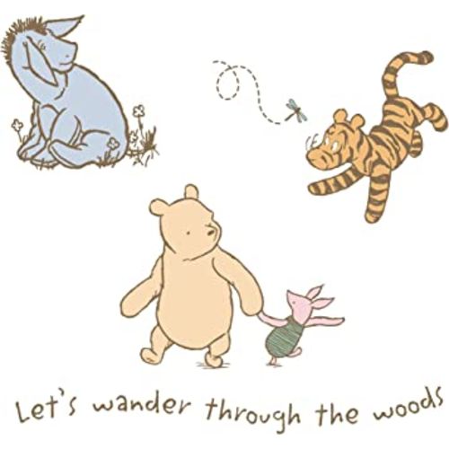 Lambs & Ivy Storytime Pooh Wall Decals - Beige, Animals, Disney, Bear