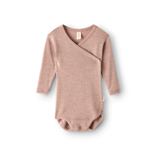 Baby merino wool wrap bodysuit - $36.99 - Dilling