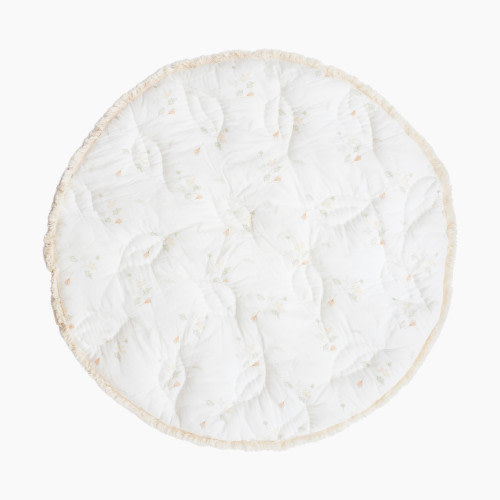 Crane Baby Willow Quilted Playmat - White/Brown