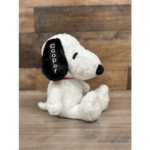 Personalized Snoopy Plush with Name Stuffed Toy Animal Embroidered
