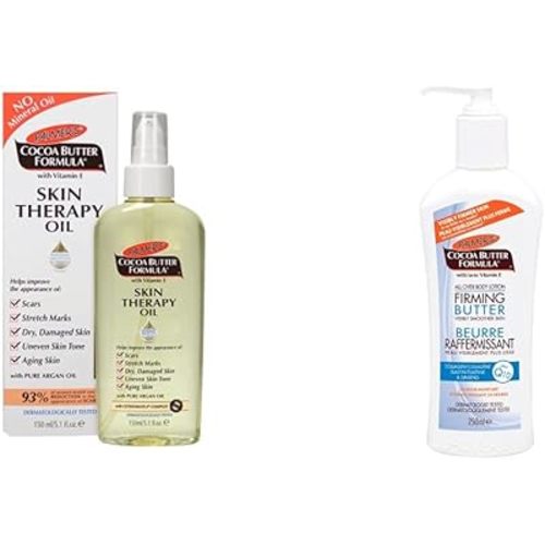 Palmer's Cocoa Butter Formula Skin Therapy Moisturizing Body Oil + Palmer's Cocoa Butter Formula Firming Butter Body Lotion