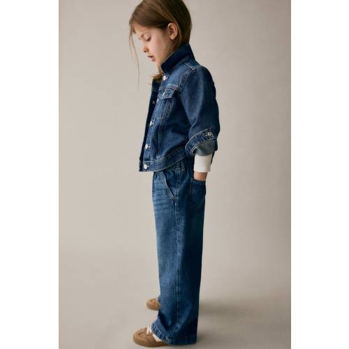 WIDE LEG PAPER-BAG JEANS