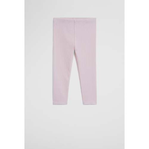 Organically Grown Cotton Blend Solid Rib Legging
