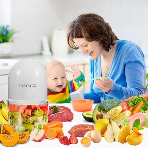Baby Food Maker & Food Processor, Upgraded 14-in-1 Baby Food Blender, Puree Maker, Puree Grinder for Fruit, Veggies, Meat, Baby Feeding Essentials, Shower Gifts Set