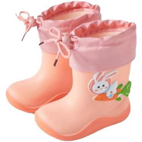 IWIHMIV Kids Rainboots Girls' Rain Boots Boys Rainboots Kids Rain Boots Toddler Rain Shoes Children Boots for Boys and Girls