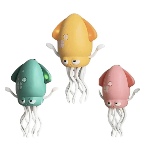 3pc Dancing Octopus - Long Play Pack: Rechargeable Toys with Lights, Music & Avoidance