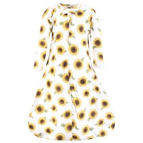 Hudson Baby Infant Girl Long Sleeve Cotton Jersey Sleeping Bag, Sack, Blanket, Sunflower