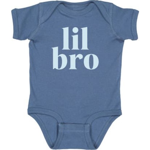 Lil Bro Short Sleeve Bodysuit, 3-6M