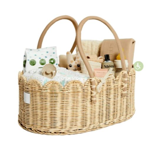 Bebe Bask Poppy Diaper Caddy