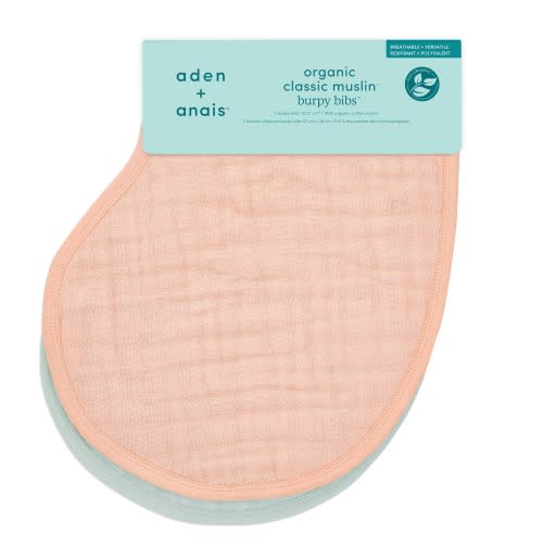 Mother Earth Organic Cotton Burpy Bib 2pk | aden + anais