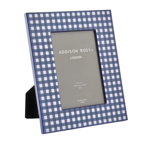 Navy Gingham Lacquer Photo Frame – Addison Ross Ltd USA