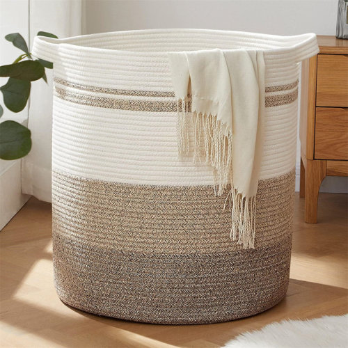 Highland Dunes 100L Laundry Baskets-Laundry Hamper, Storage Basket With Handles, Decorative Basket For Living Room | Wayfair