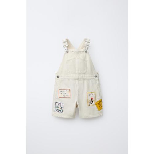 TOY STORY © DISNEY PIXAR PATCH TWILL OVERALLS - Ecru | ZARA United States