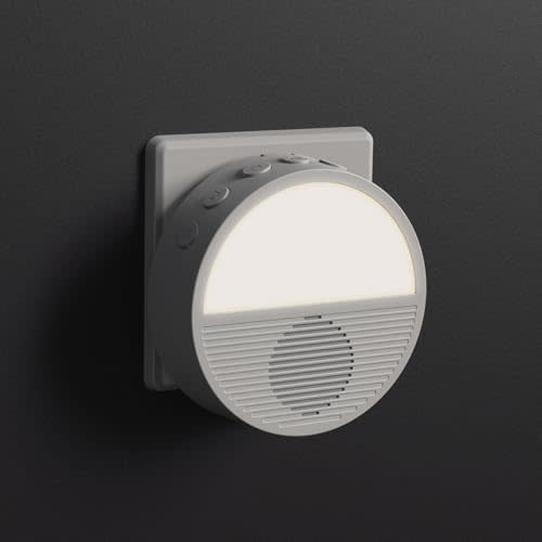 Wall Plug in White Noise Machine for Office Privacy, Sound Machine Sleep | Noise Blocker, Maximum 90dB, 28 Non-Looping Sounds for Adults Baby