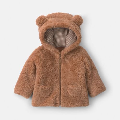 Baby Bear Teddy Fleece Zip-Up Hoodie - Brown | Carter’s Oshkosh Canada