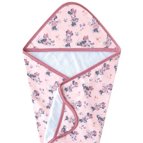 Premium Knit Hooded Bath Towel "Minnie Mouse" by Copper Pearl