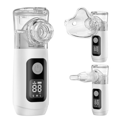 Amazon.com: BEYYEE Smart Digital Display Portable Nebulizer for Adults and Kids, Portable - Rechargeable for Travel and Home Use-0929-NE07B-X01