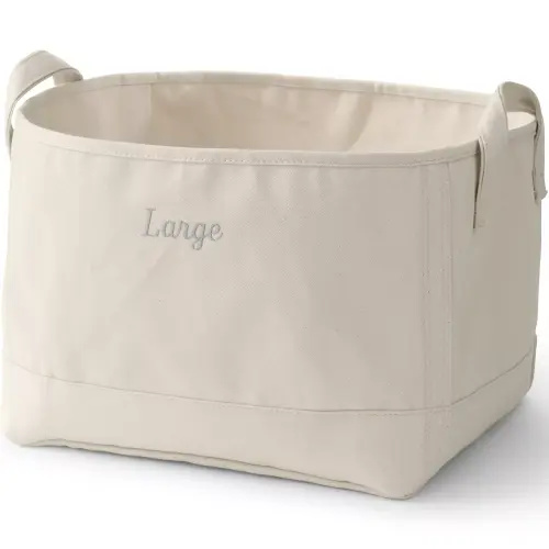 Large Canvas Storage Tote