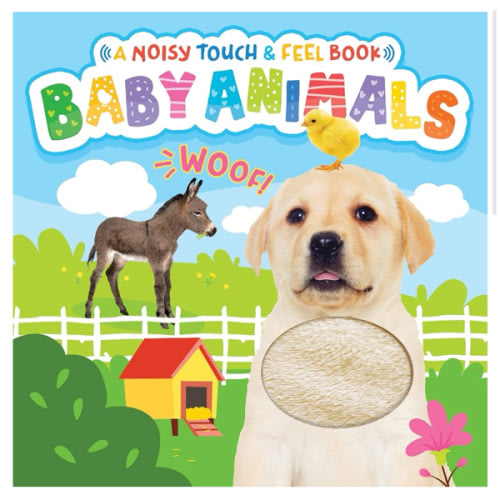 Little Hippo Books Baby Animals - A Noisy Touch and Feel Sensory Book Featuring Farm Sounds