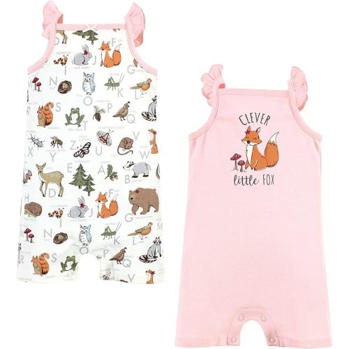 0-3 Touched by Nature baby-boys Organic Cotton Rompers