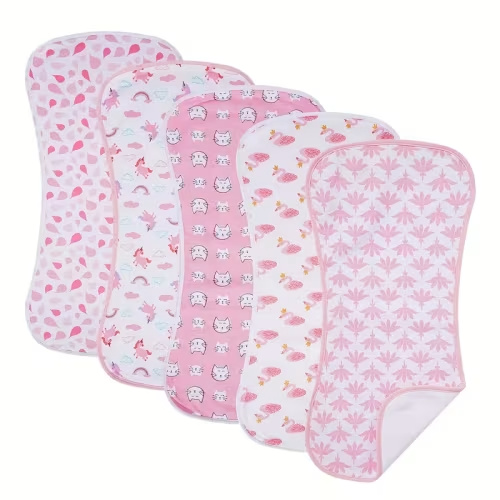 5pcs baby burp cloths compatible breastmilk - Temu
