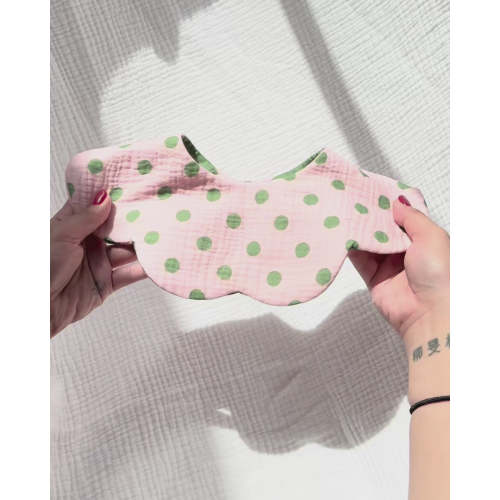 Organic Muslin 7-Layer Dribble Bib - Strawberry Matcha