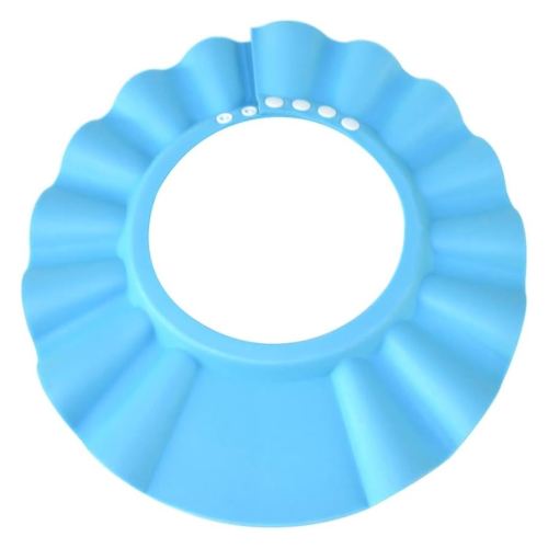 Safe Shampoo Shower Bathing Protection Bath Cap Soft Adjustable Visor Hat for Toddler, Baby, Kids, Children … (Blue)