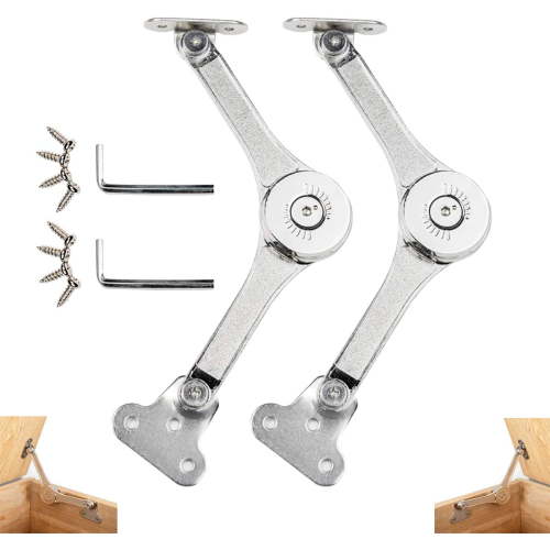 Toy Box Hinges Soft Close - Lid Support Heavy Duty Chest Soft Close Hinges for Wooden Box, Support 50lb/2pcs (APFFSY)