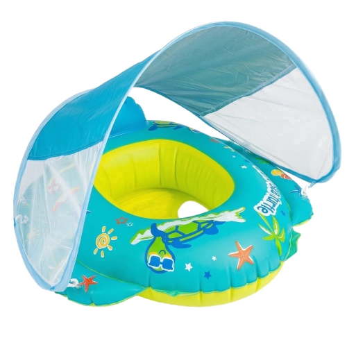 Funsmile Large Summer Swim Pirate Boat Inflatable Pool Float Toy with Water Spray Gun for Toddlers Aged 3-6