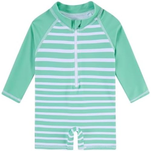 uideazone Baby Toddler Boys Zipper Rash Guard Swimsuit UPF 50+ One Piece Beach Swimwear Bathing Suits 3-36 Months