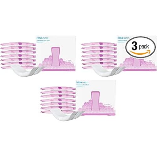 Frida Mom 2-in-1 Postpartum Pads, Absorbent Perineal Ice Maxi Pads, Instant Cold Therapy Packs and Maternity Pad in One (Pack of 3)