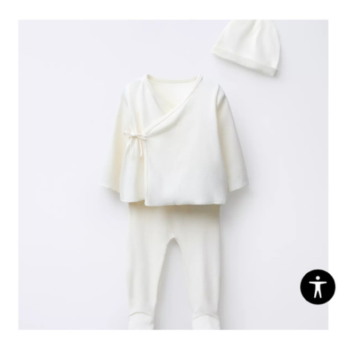 NEWBORN SET AND POUCH - Oyster-white | ZARA United States