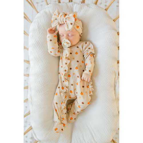 Fall-ing In Love Ruffled Footie