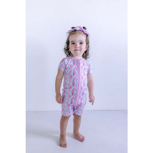 SEASHELLS | SHORT ZIPPER ONE PIECE